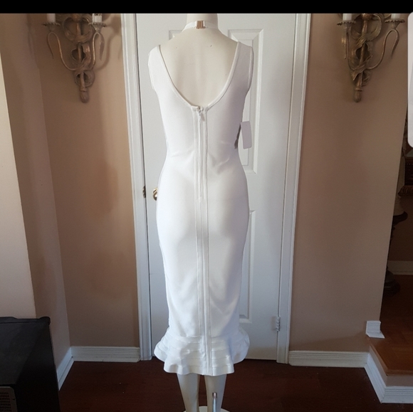 ❤Trezzi Collection❤ White Bodycon dress - Picture 8 of 9